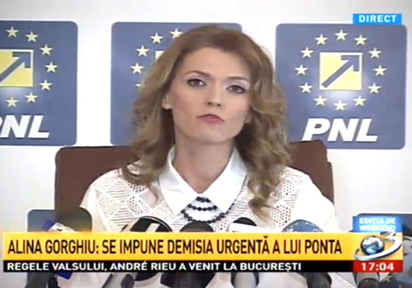 Alina Gorghiu îi cere demisia premierului Victor Ponta