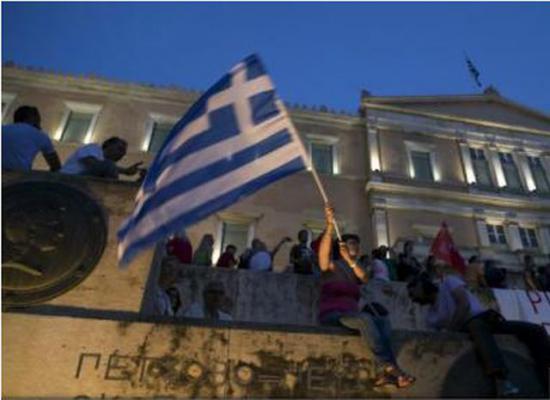 Manifestatie de sustinere pentru Grecia la Madrid