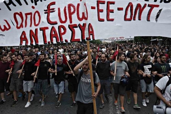 Zeci de mii de demonstranti la Atena! SPRIJIN PENTRU TSIPRAS