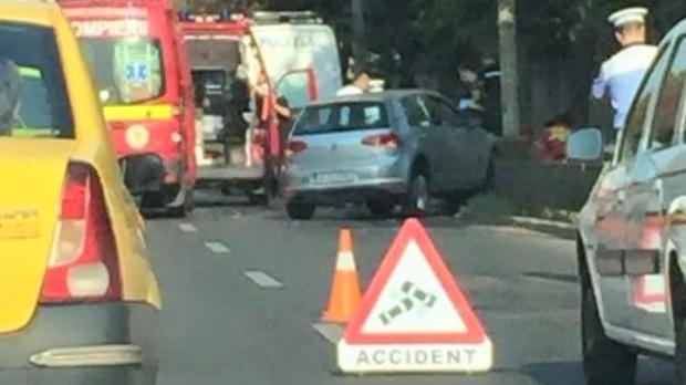  Accident grav în Capitală! O femeie a făcut stop cardiac la volan