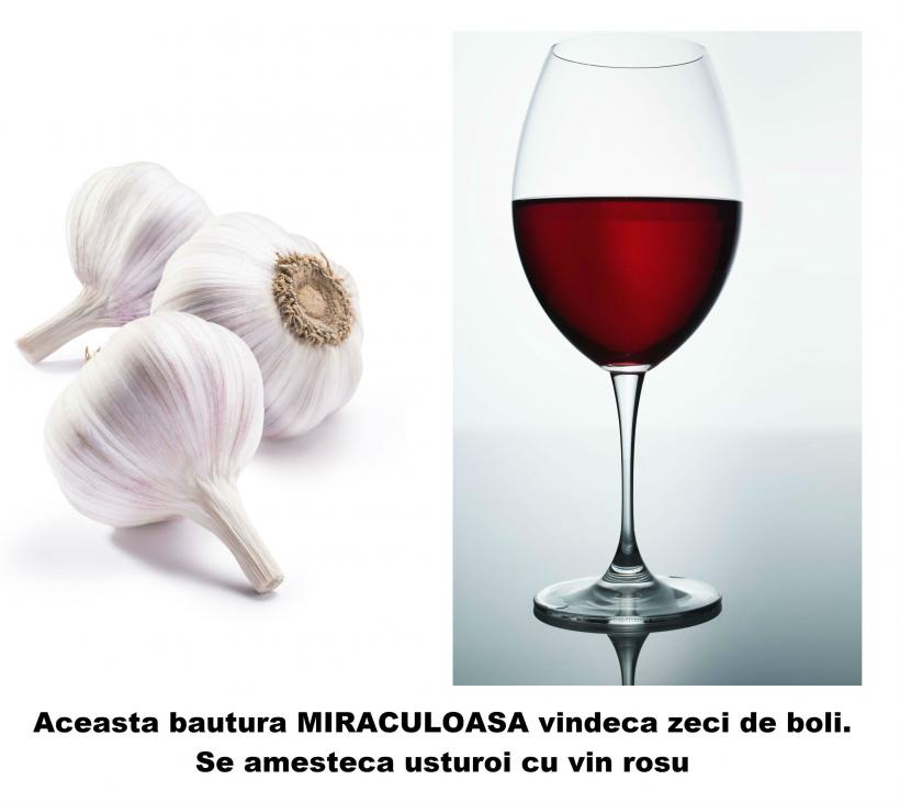Aceasta bautura MIRACULOASA vindeca zeci de boli. Se amesteca usturoi cu vin rosu 
