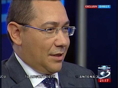 Victor Ponta: &quot;Am vrut să renunţ la funcţia de premier&quot;