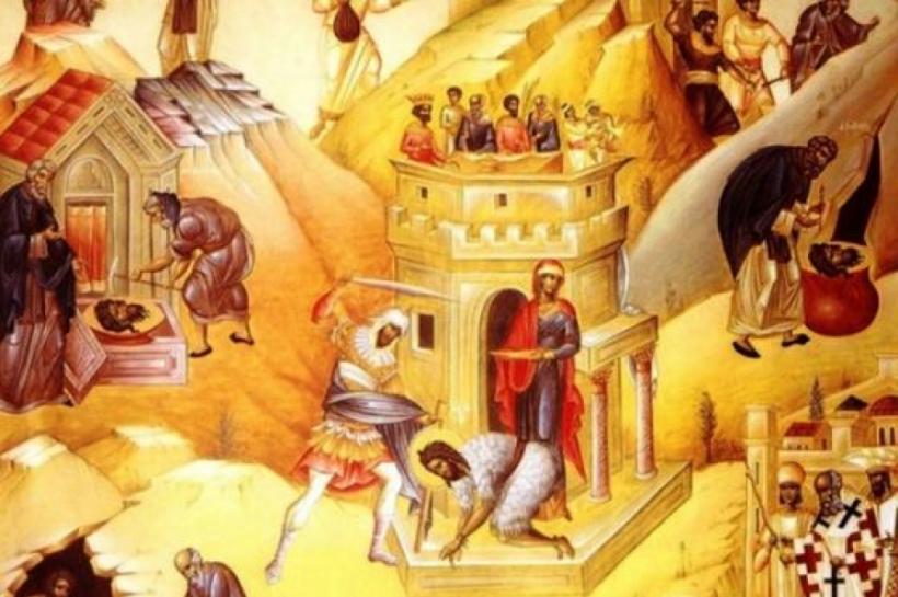 Sinaxar. Tăierea cinstitului cap al Sf. Prooroc Ioan Botezătorul – post