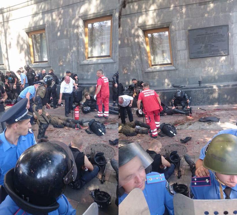 Cel puţin 90 de poliţişti răniţi şi unul mort, în timpul confruntărilor de la Kiev - VIDEO
