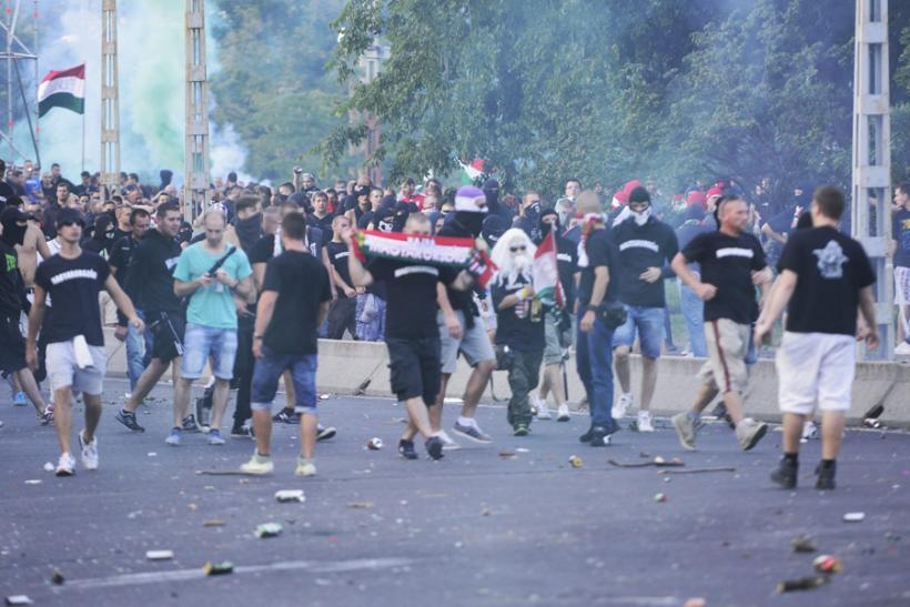 Tulburări pe străzile din Budapesta, înaintea începerii meciului dintre selecționatele Ungariei și României