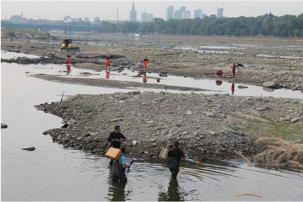 Vistula aproape a secat. Arheologii au făcut descoperiri istorice în albia fluviului