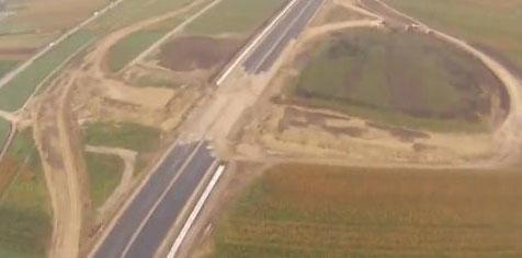 Imagini din avion cu Autostrada A10 Sebeș-Turda. Vezi stadiul lucrărilor!