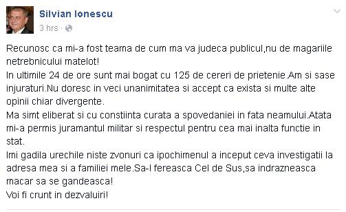 Fost ofiţer al Direcţiei de Informaţii Externe, atac la Traian Băsescu