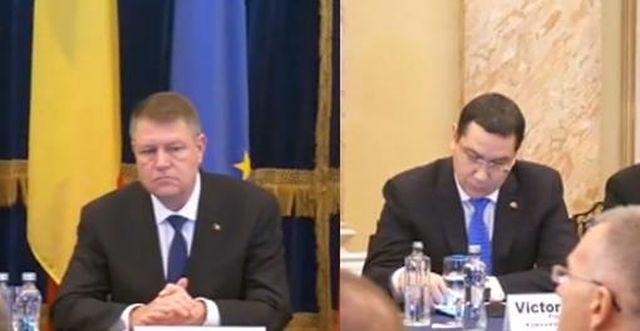 Iohannis şi Ponta, întâlnire de urgenţă la Cotroceni