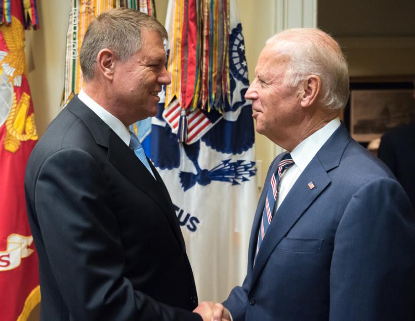 Klaus Iohannis s-a întâlnit cu Joe Biden, la Casa Albă - UPDATE