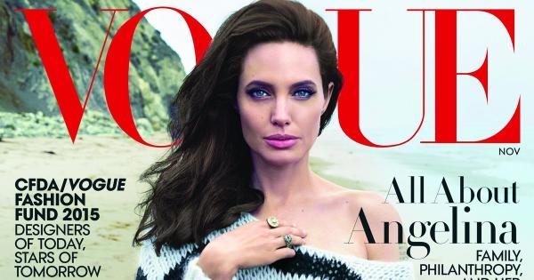 Angelina Jolie, reapariţie spectaculoasă pe coperta revistei &quot;Vogue&quot; 