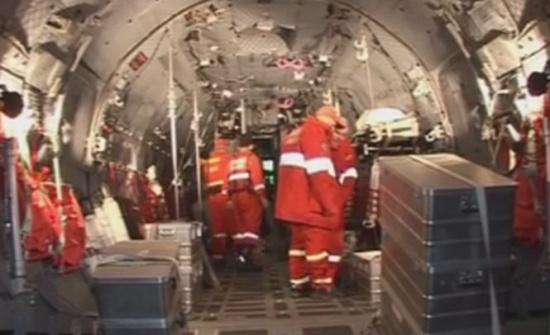  Imagini din avionul care i-a transportat pe răniții din Colectiv