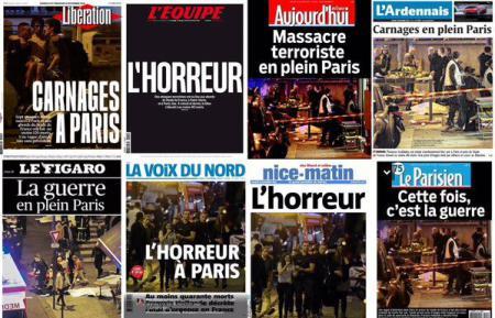 Atentatele de la Paris țin prima pagină a presei franceze și europene