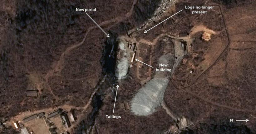 Imagini din satelit arată un nou tunel la un obiectiv nuclear nord-coreean 