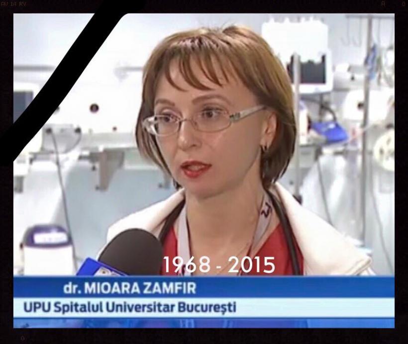 DOLIU în lumea medicală românească! A murit Mioara Zamfir, un renumit medic de la Spitalul Universitar din Bucureşti