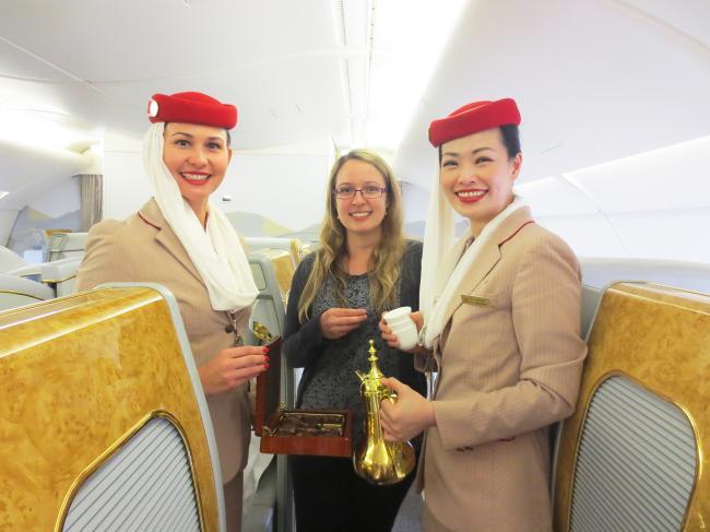 FOTO: Facilitățile unui zbor la First Class operat de Emirates 