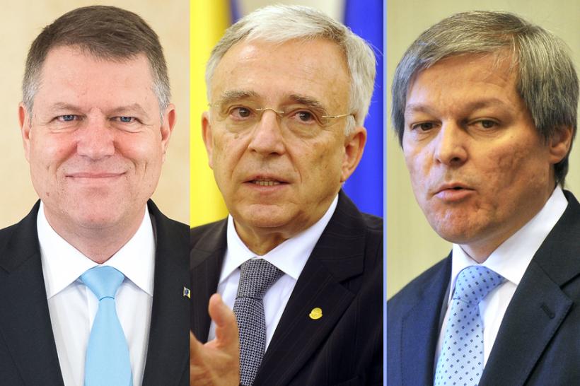 Iohannis, Isărescu şi Cioloş, primii în preferinţele românilor