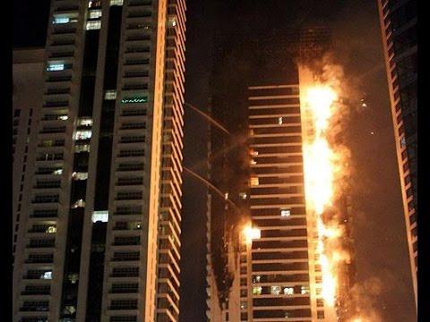 Placarea zgarie norilor din Dubai, pericol de incendiu