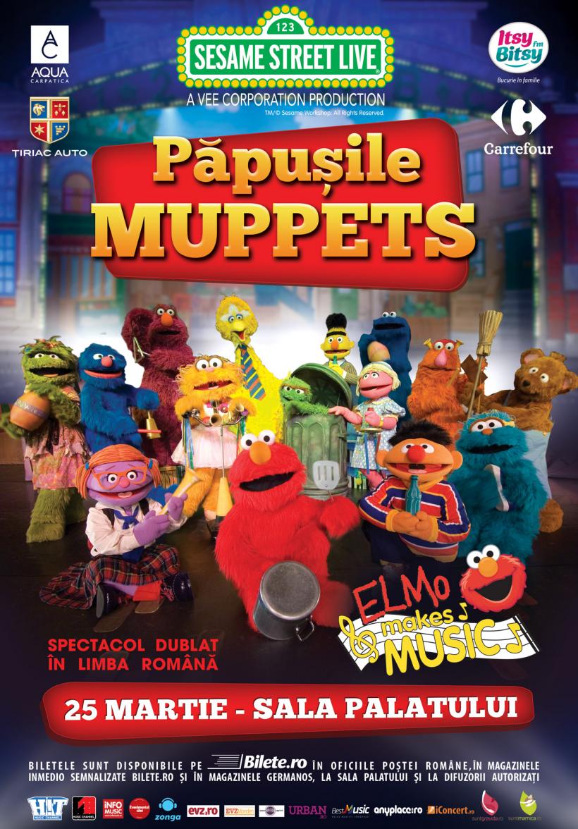 Păpuşile Muppets, în premieră la Bucureşti