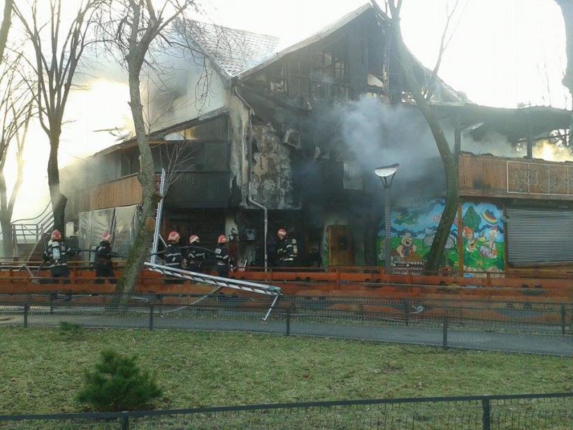 FOTO. Incendiu la un restaurant din Orășelul Copiilor  18525774