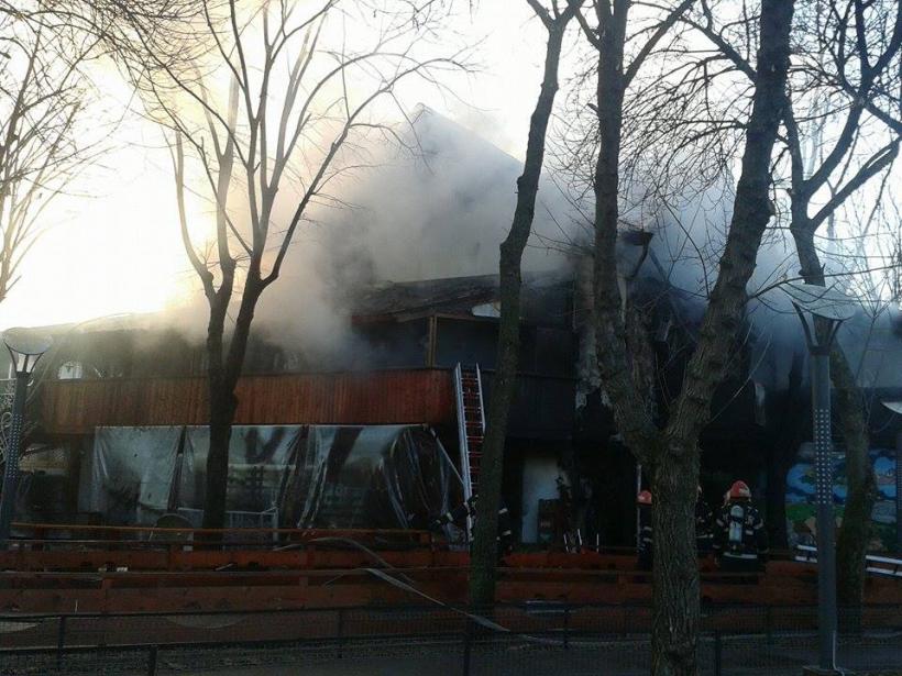 FOTO. Incendiu la un restaurant din Orășelul Copiilor  18525775