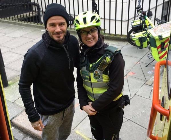 David Beckham a sărit în ajutorul unui paramedic şi a pacientului acestuia
