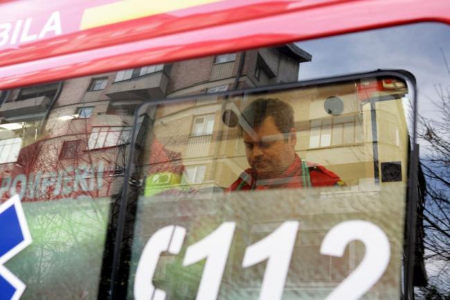 Accident de microbuz in Olt. Zece victime au fost transportate la spital