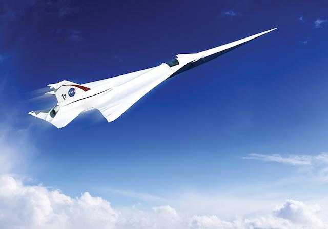 NASA face un avion de pasageri supersonic 