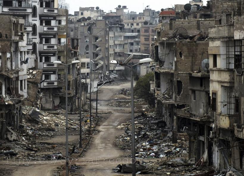 VIDEO - Cum arată orașul sirian Homs dupa 5 ani de războaie