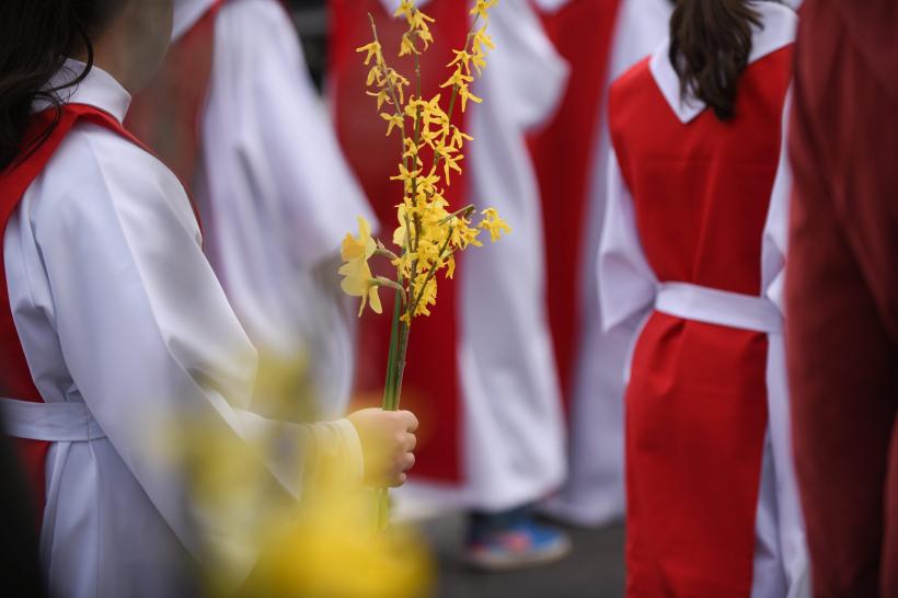 GALERIE FOTO. Procesiune în Bucureşti de Floriile catolice 18532121