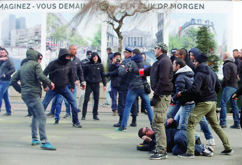 Bruxelles: tunuri cu apă împotriva demonstranților