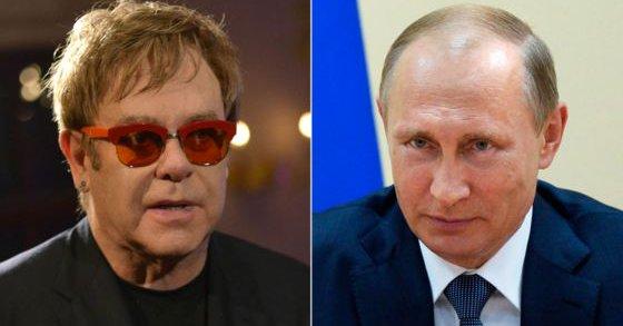 Kremlin: Elton John ar putea să îl întâlnească pe preşedintele Vladimir Putin, la Moscova