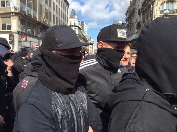 Tensiune la Bruxelles. Reţineri în rândul protestatarilor de extremă dreapta şi al celor antirasişti 