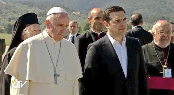 Papa Francisc se va întoarce la Vatican cu refugiaţi de pe insula elenă Lesbos (presă) 