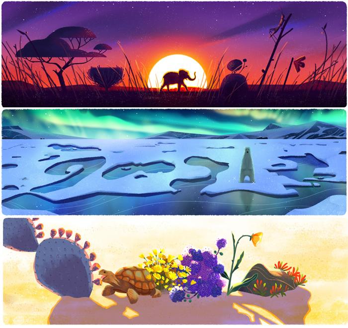 Cum sărbătorește Google, Ziua Pământului