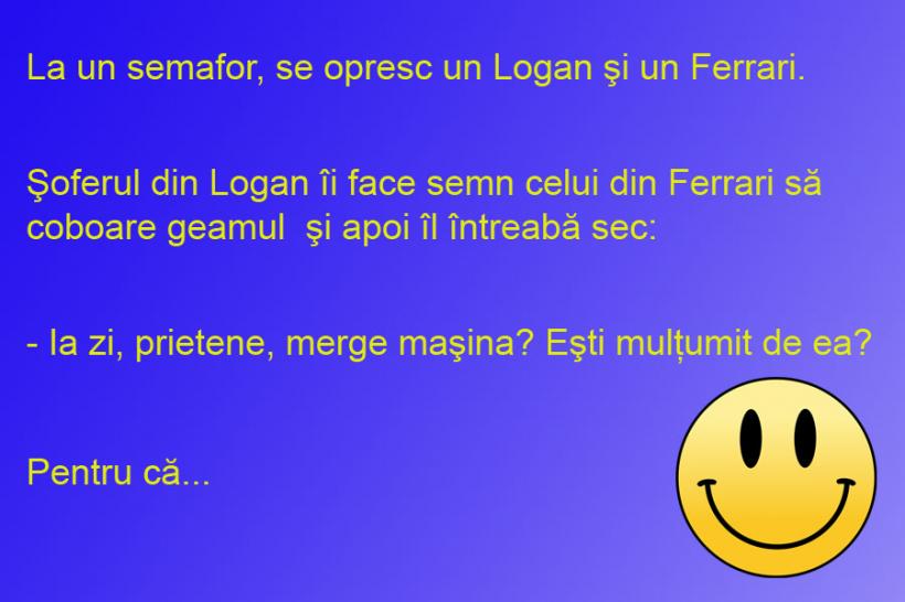 BANCUL ZILEI: Logan vs Ferrari, adevăr sau provocare?!
