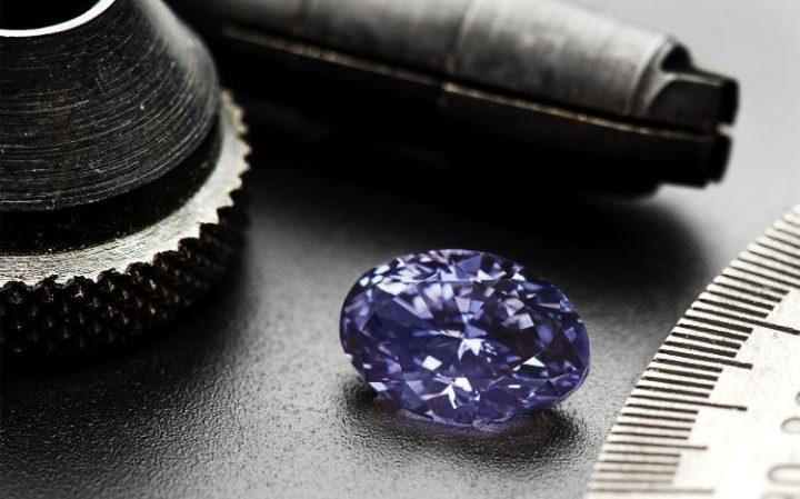 Un extraordinar diamant violet de 2,83 carate a fost prezentat în Australia 