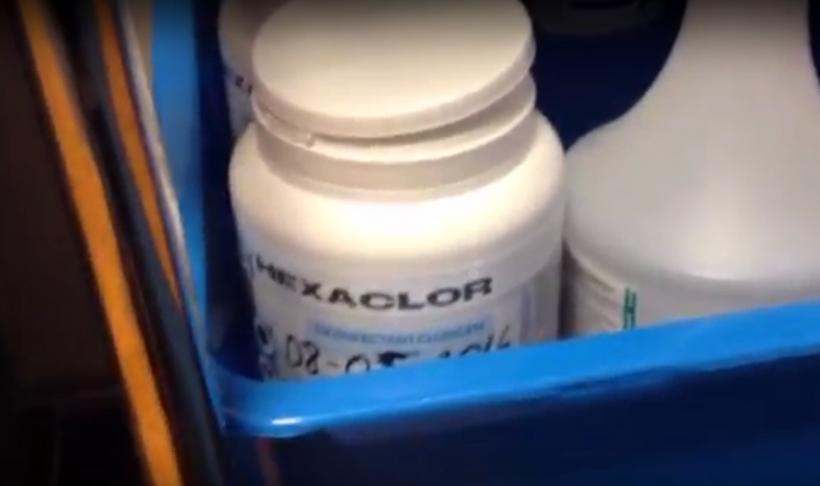 VIDEO - Dexinfectanții Hexi Pharma sunt încă folosiți la Spitalul Județean din Suceava