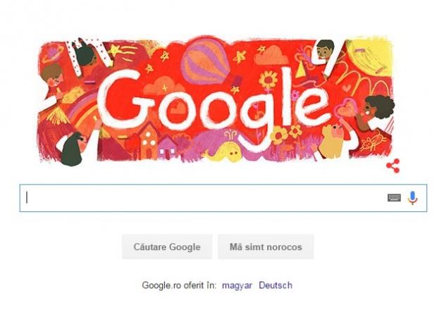 ZIUA COPILULUI 2016. Google şi-a modificat logoul pentru a marca Ziua internaţională a copilului