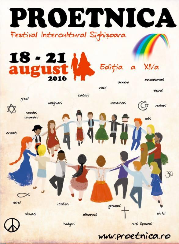 Proetnica - Festival Intercultural Sighişoara, 18 -21 august 2016