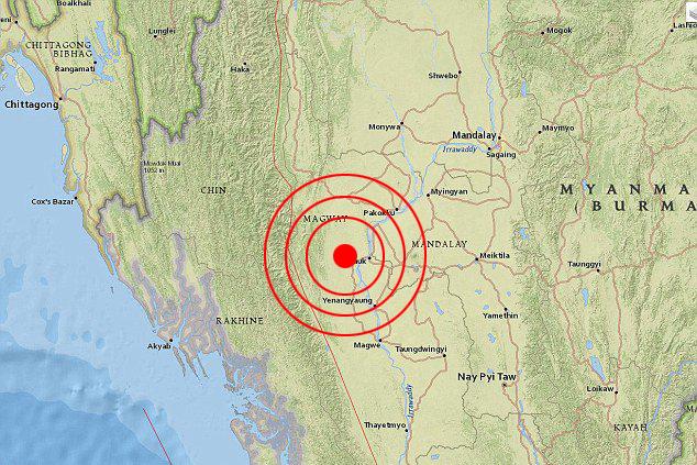 Seism de magnitudinea 6,8 în Myanmar 