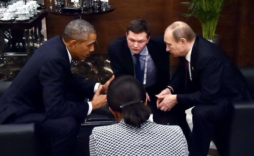G20 - Întâlnire informală între Obama și Putin