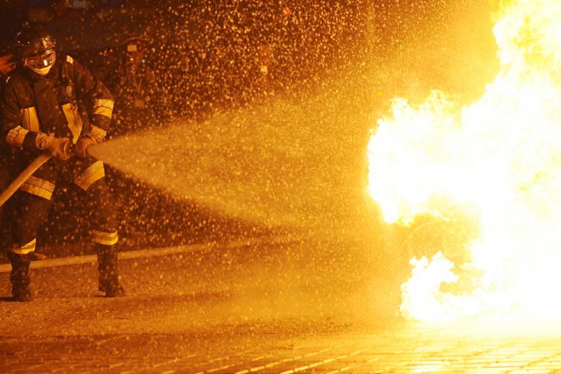 Harghita: Incendiu puternic la o fabrică de prelucrare a lemnului din Gheorgheni