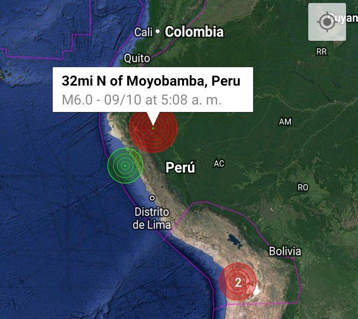 Cutremur în Peru, de 6,1 grade, în nordul ţării