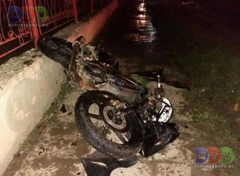 Accident cumplit în Constanța, o motocicletă s-a făcut praf