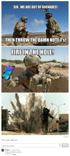 Cele mai bune glume pe seama Samsung Galaxy Note 7 18552779