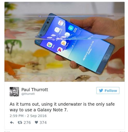 Cele mai bune glume pe seama Samsung Galaxy Note 7 18552782