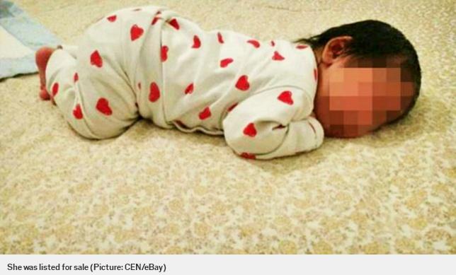 Un bebeluş de o lună a fost pus la vânzare pe eBay la preţul de 5 000 de euro 18552772