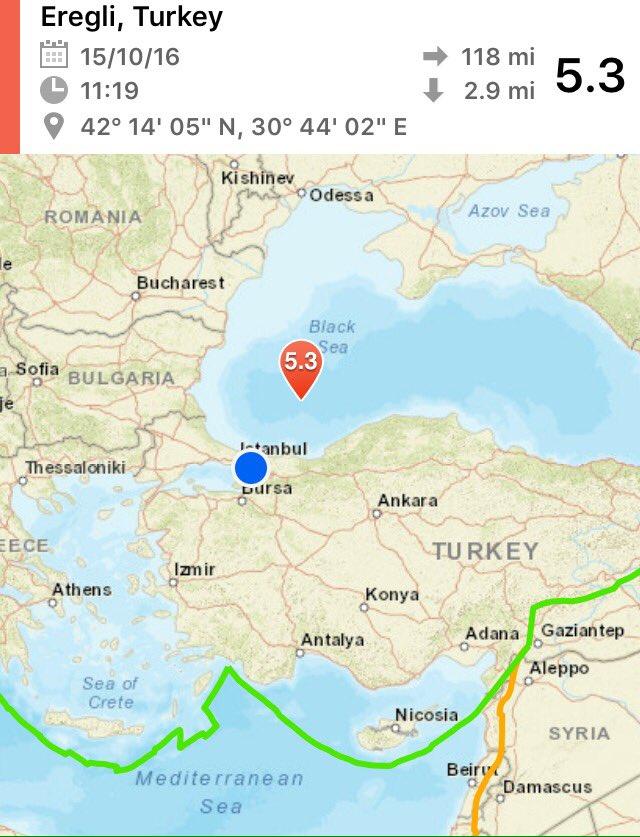 ALERTĂ - Cutremur de 5,3 grade în Marea Neagră