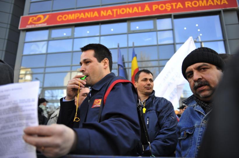 Protest spontan al poştaşilor din Bucureşti şi din ţară